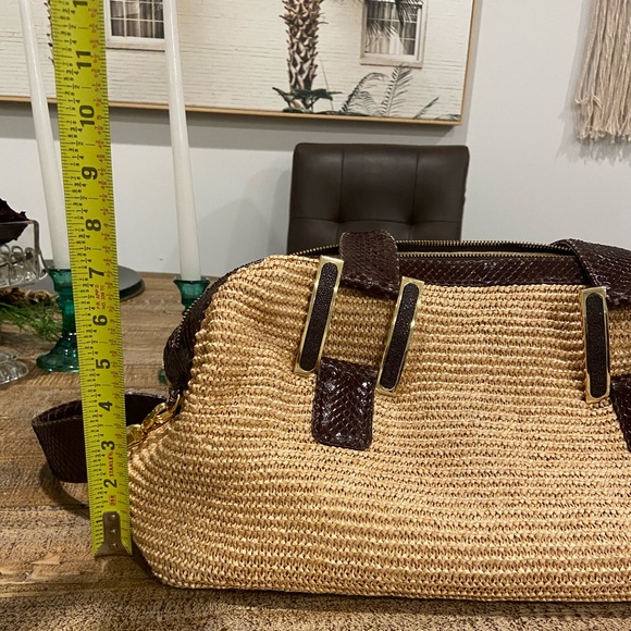 Kara Ross Snakeskin Shoulder Bag - Picture 6 of 13